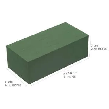 Crafare 6pc Wet Fresh Floral Foam Blocks Green Florist Foam Bricks for Spring Fresh Flower Arrangement and Crafts Supply 8.9(L) X 3.9(W) X 3(H)