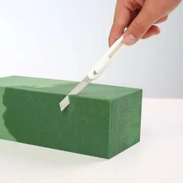 Crafare 6pc Wet Fresh Floral Foam Blocks Green Florist Foam Bricks for Spring Fresh Flower Arrangement and Crafts Supply 8.9(L) X 3.9(W) X 3(H)