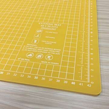 A3 Eco Friendly Cutting Mat - 18x12 Inches, Self Healing