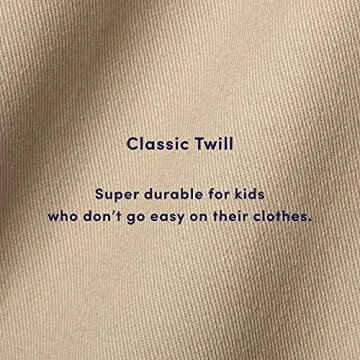 French Toast Boys' Adjustable Waist Relaxed Fit Pant (Standard & Husky), Navy Blue, 12