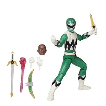 Power Rangers Lightning Collection Lost Galaxy Green Ranger Action Figure with Accessories - 6-Inch ...