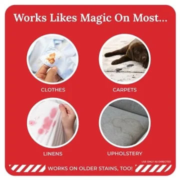 Emergency Stain Rescue Stain Remover Spray – 4oz Laundry Stain Remover for Clothes, Upholstery Fabric, Carpet - Works on Most Blood, Grass, Coffee, Mud, Grease & Oil Stain Remover