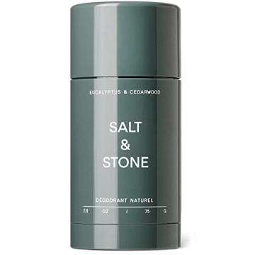 SALT & STONE Natural Deodorant - Eucalyptus & Cedarwood | Extra Strength Deodorant for Women & Men |...