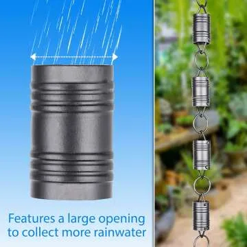Elegant Celestial Cascade Rain Chain for Gutters