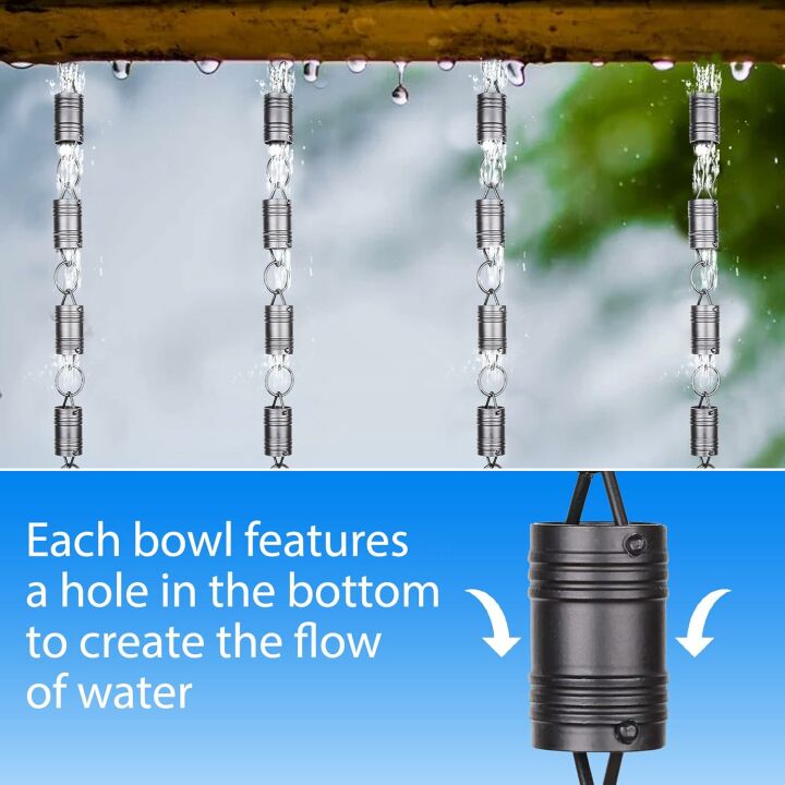 Elegant Celestial Cascade Rain Chain for Gutters