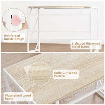 Compact Elephance Folding Desk for Home Office Use