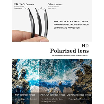 KALIYADI Round Polarized Sunglasses - Retro Style UV Protection