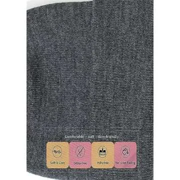 Urban Virgin 4 Packs Toddler Girls Winter Hats Infant Boys Beanie Soft Baby Caps Beanies Kids Knit W...