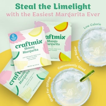 Craftmix Margarita Variety Pack - Easy Vegan Cocktail Mixers