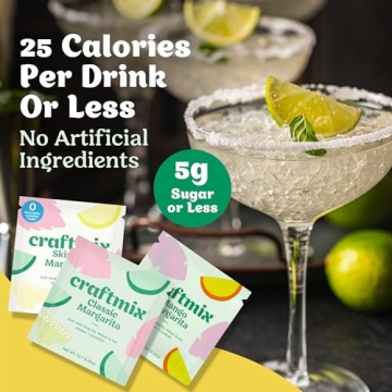 Craftmix Margarita Variety Pack - Easy Vegan Cocktail Mixers