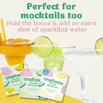 Craftmix Margarita Variety Pack - Easy Vegan Cocktail Mixers