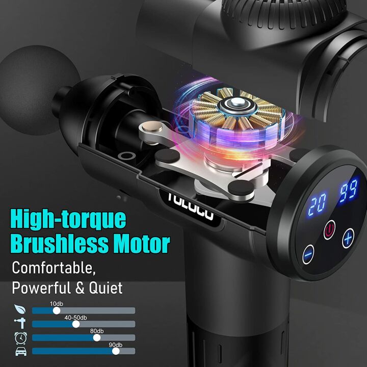 TOLOCO Massage Gun for Athletes - Deep Tissue Relief