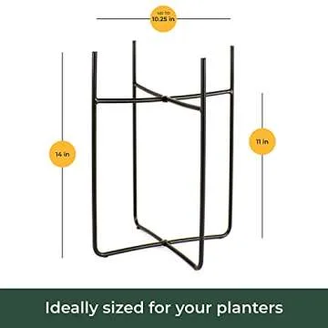 Bees & Buds Tall Metal Plant Stand for All Plants