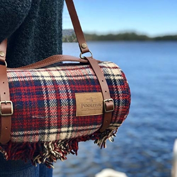 Pendleton Wool Motor Robe, Vintage Style Carrier Included