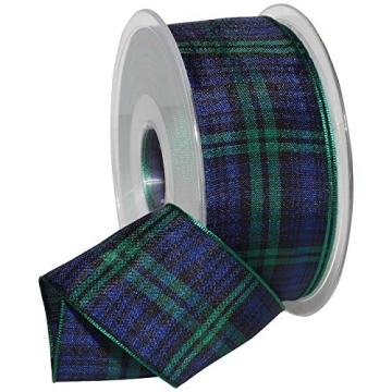 Morex Ribbon 975 Edinburgh Ribbon - Authentic Black Watch Tartan - 1.5" x 27 Yards