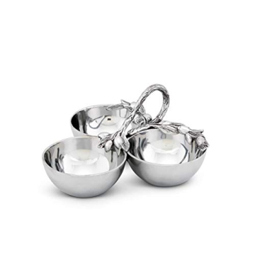 Arthur Court Elegant 3 Compartment Serving Bowl for Entertaining