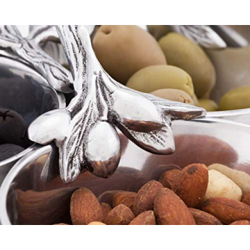 Arthur Court Elegant 3 Compartment Serving Bowl for Entertaining