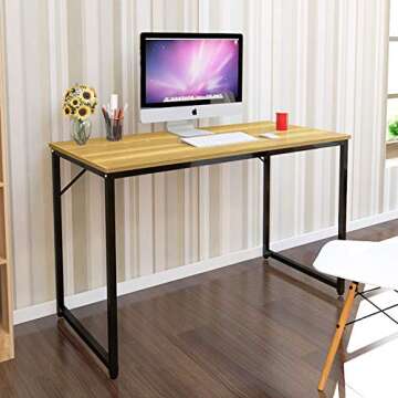 Jerry & Maggie - Computer Desk Home Office Desk Writing Study Desk Simple Personal Workstation Natur...
