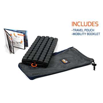 Brazyn Morph Foam Roller (Alpha-Sage): Collapsible Travel Foam Roller for Back Pain Relief, Workout Muscle Recovery, Back Massager, Deep Tissue Leg Massage, Back Cracker, Stretcher; Small, Portable