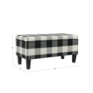 HomePop Storage Ottoman Bench: Stylish Storage & Seating
