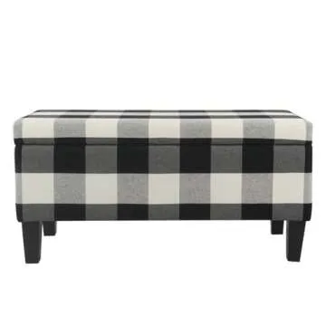 HomePop Storage Ottoman Bench: Stylish Storage & Seating