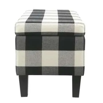 HomePop Storage Ottoman Bench: Stylish Storage & Seating