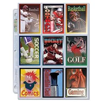 Ultra Pro 9 Pocket Pages Platinum Series 100 Pages of Card Sleeves for Trading Baseball Card Binder, -Pokemon and Baseball Card Sleeves