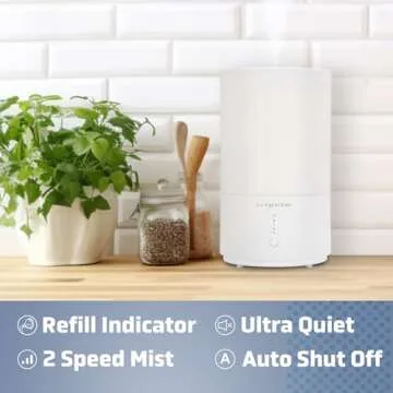 PureGuardian 30-Hour 0.80 Gal. Top Fill Cool Mist Ultrasonic Humidifier for Home with Aromatherapy Tray, Covers 320 Sq. Ft, White, H950AR