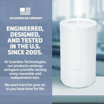 PureGuardian 30-Hour 0.80 Gal. Top Fill Cool Mist Ultrasonic Humidifier for Home with Aromatherapy Tray, Covers 320 Sq. Ft, White, H950AR