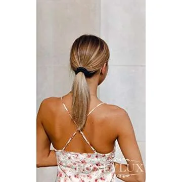 HoneyLux 22 Momme Silk Scrunchies Set for Women
