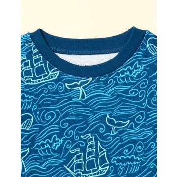 Unisex Kids' Snug-Fit Pajama Sleepwear Sets - 4-piece