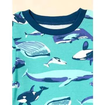 Unisex Kids' Snug-Fit Pajama Sleepwear Sets - 4-piece