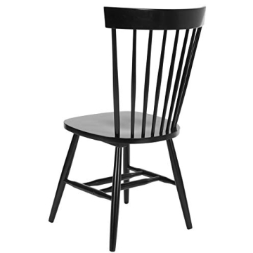 SAFAVIEH Parker Spindle Windsor Set of 2 Dining Chair, 17, Black