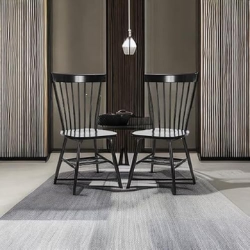 SAFAVIEH Parker Spindle Windsor Set of 2 Dining Chair, 17, Black