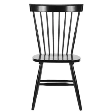 SAFAVIEH Parker Spindle Windsor Set of 2 Dining Chair, 17, Black