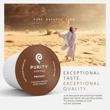 Purity Coffee PROTECT Highest Antioxidant Light-Medium Roast - USDA Certified Organic Specialty Grade Arabica Single-Serve Coffee Pods - Third Party Tested for Mold, Mycotoxins, Pesticides - 12 ct Box