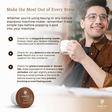 Purity Coffee PROTECT Highest Antioxidant Light-Medium Roast - USDA Certified Organic Specialty Grade Arabica Single-Serve Coffee Pods - Third Party Tested for Mold, Mycotoxins, Pesticides - 12 ct Box