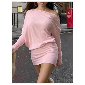 GORGLITTER Women's Off The Shoulder Mini Dress - Stylish Fashion