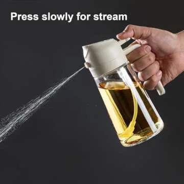 CXINYI 16oz Olive Oil Dispenser | 2-in-1 Sprayer & Pourer
