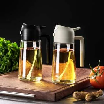 CXINYI 16oz Olive Oil Dispenser | 2-in-1 Sprayer & Pourer