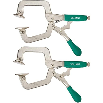 Woodworking 3" Metal Face Clamps | Heavy Duty C-Type Clamping Tools For Cabinetry | Ergonomic Corner...