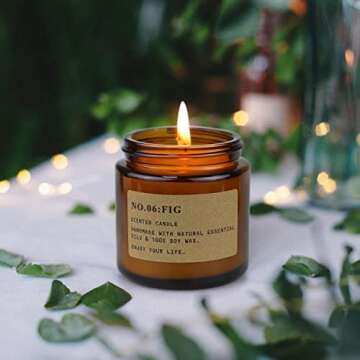 6 Pack Candles for Home Scented, Aromatherapy Candles Gifts for Women, Natural Soy Wax Long Lasting Amber Jar Candles Set for Men, Gifts for Birthday, Valentine's, Mother's, Anniversary, Christmas