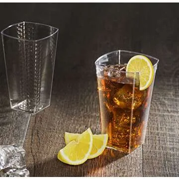 Squarete Hexagons Durable 10oz Party Tumblers - 42 Count