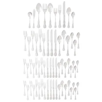 Wallace Queen 65-Piece Flatware Set for 12 - Premium Stainless Steel
