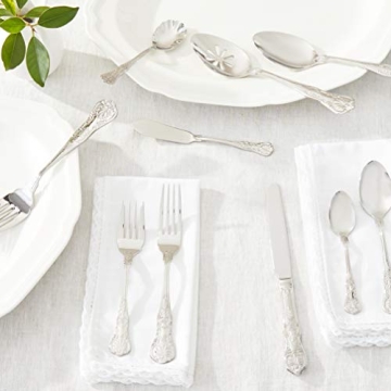 Wallace Queen 65-Piece Flatware Set for 12 - Premium Stainless Steel