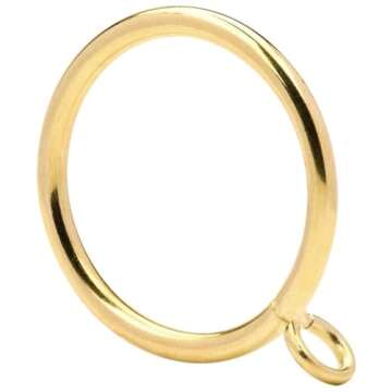 48Pcs Metal Curtain Rings - Durable & Elegant Design