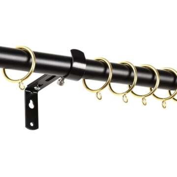 48Pcs Metal Curtain Rings - Durable & Elegant Design