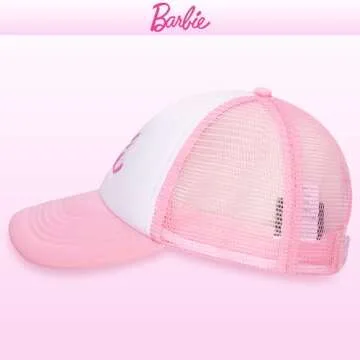 Barbie Girls Fashion Baseball Cap Clothes – Cotton Pink Hat for Girls 5-13 Years Old – Adjustable Snapback Hat for Playground, Traveling, Everyday Wear