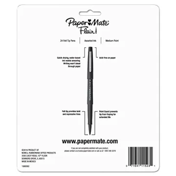 Vibrant Papermate Felt-Tip Pens for Creatives | 24 Pack