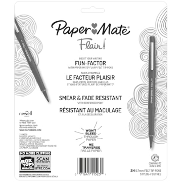 Vibrant Papermate Felt-Tip Pens for Creatives | 24 Pack